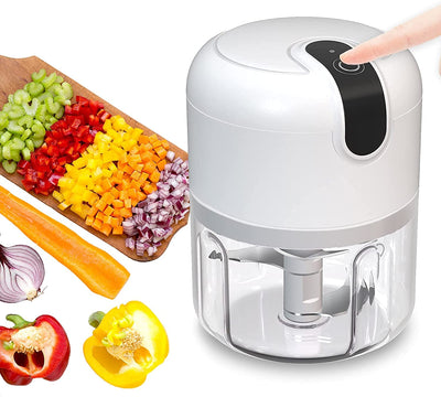 USB Rechargeable Portable Electric Mini Garlic Chopper, Food Chopper, One Touch Operation Mincing Machine Mince Chopper